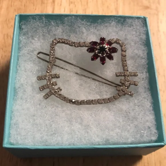 Tarina Tarantino Hello Kitty Barrette w/ Swarovski Crystals HELLO KITTY X TARINA – Tagged  main image 3